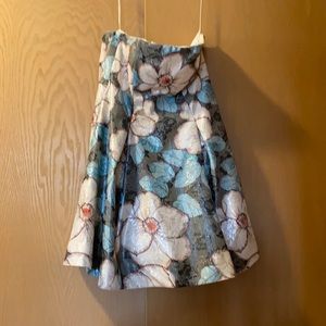 Nicole Miller Metallic Jacquard Fit & Flare fully lined. Worn once.